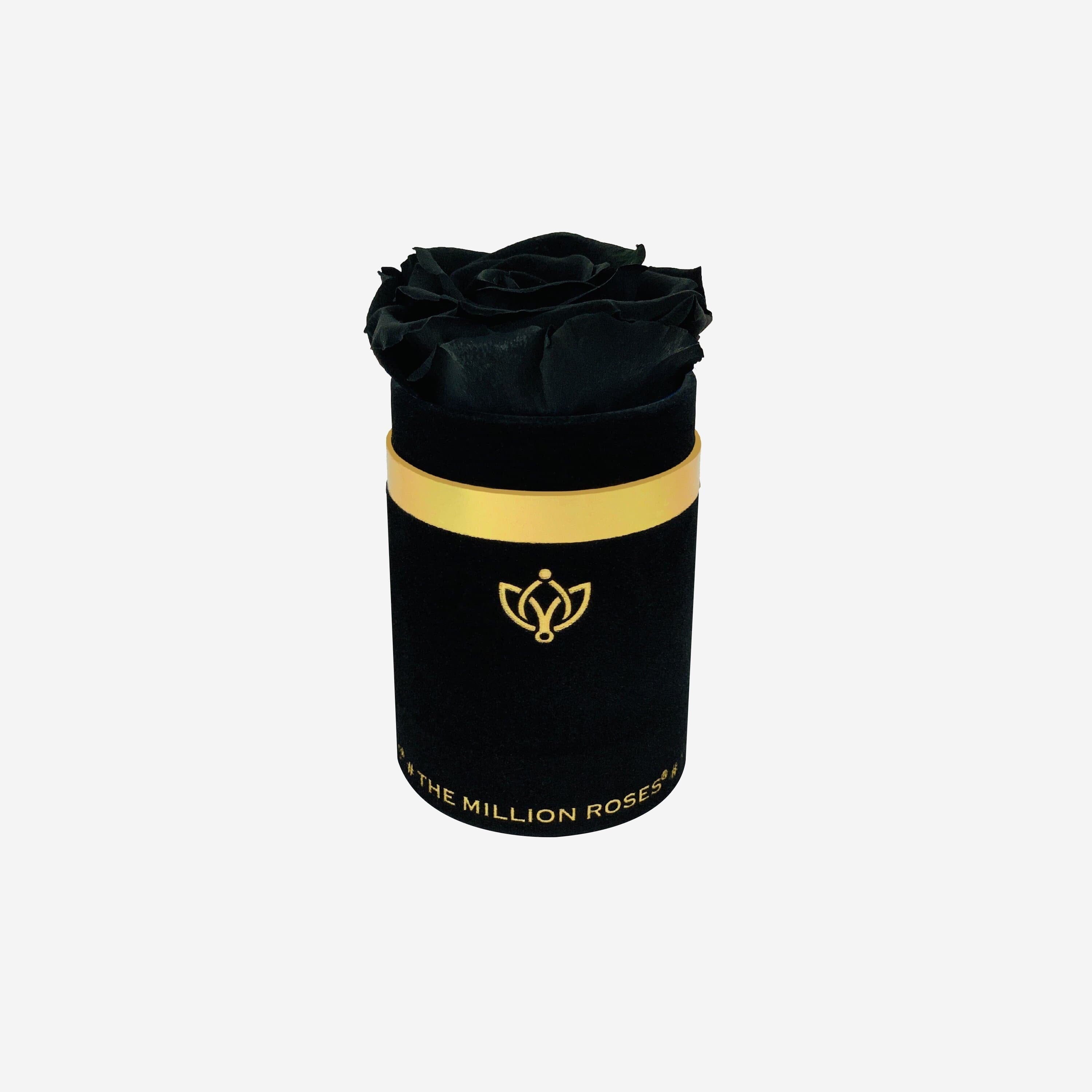 Single Black Suede Box | Black Rose - The Million Roses