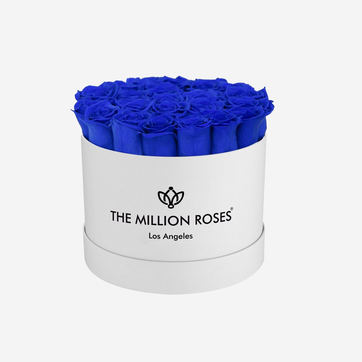 Classic White Box | Royal Blue Roses - The Million Roses