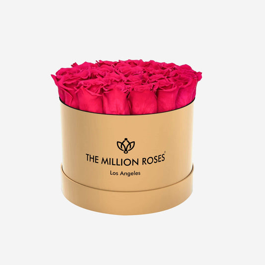 Classic Gold Box | Magenta Roses - The Million Roses
