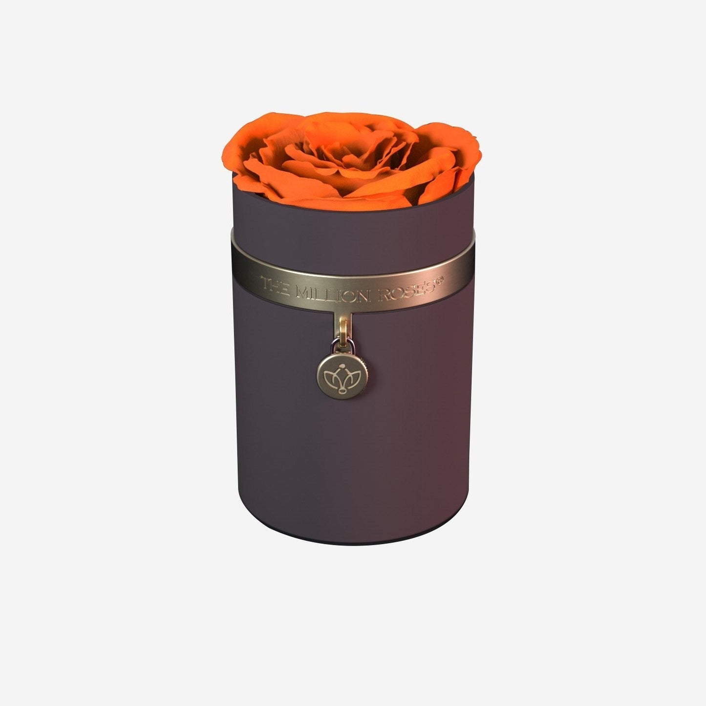 One in a Million™ Round Coffee Box | Charm Edition | Orange Rose - The Million Roses