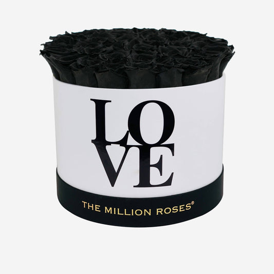 Supreme White Box | Love Edition | Black Roses - The Million Roses