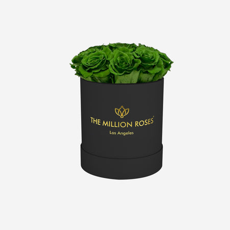 Basic Black Box | Dark Green Roses - The Million Roses