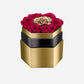 One in a Million™ Mirror Gold Hexagon Box | Magenta & Gold Roses