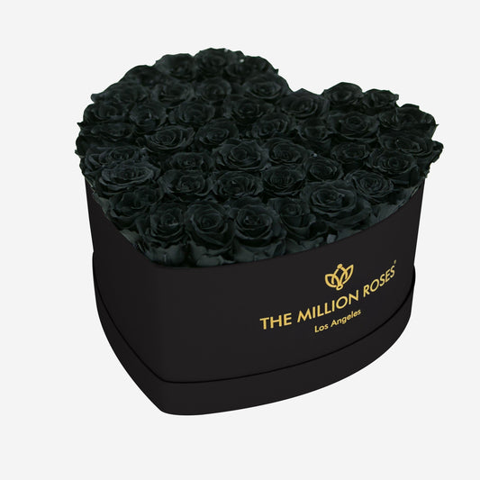 Heart Black Box | Black Roses - The Million Roses