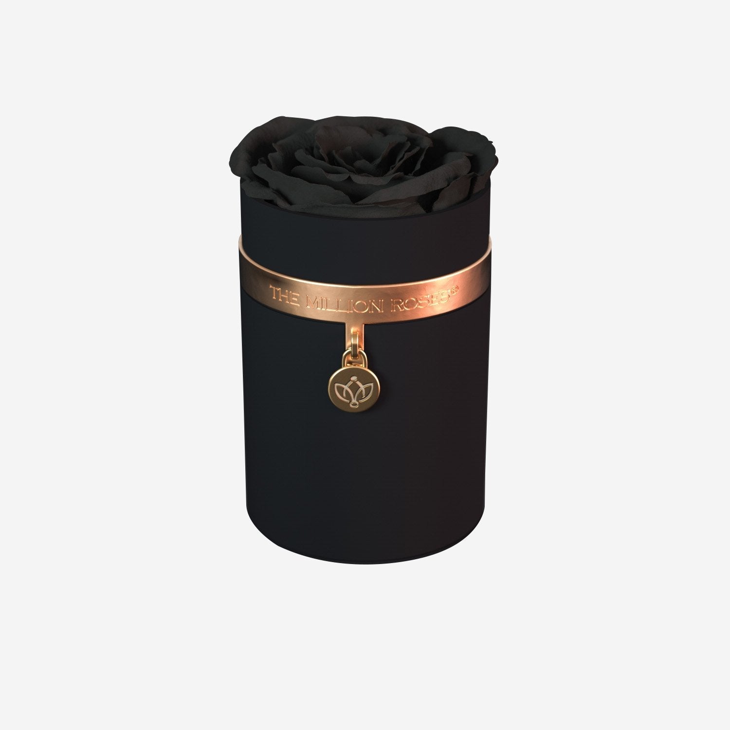 One in a Million™ Round Black Box | Charm Edition | Black Rose - The Million Roses