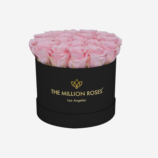 Classic Black Box | Light Pink Roses - The Million Roses