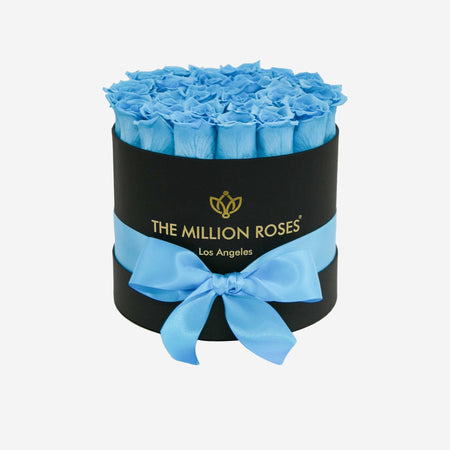 Classic Black Box | Light Blue Roses - The Million Roses