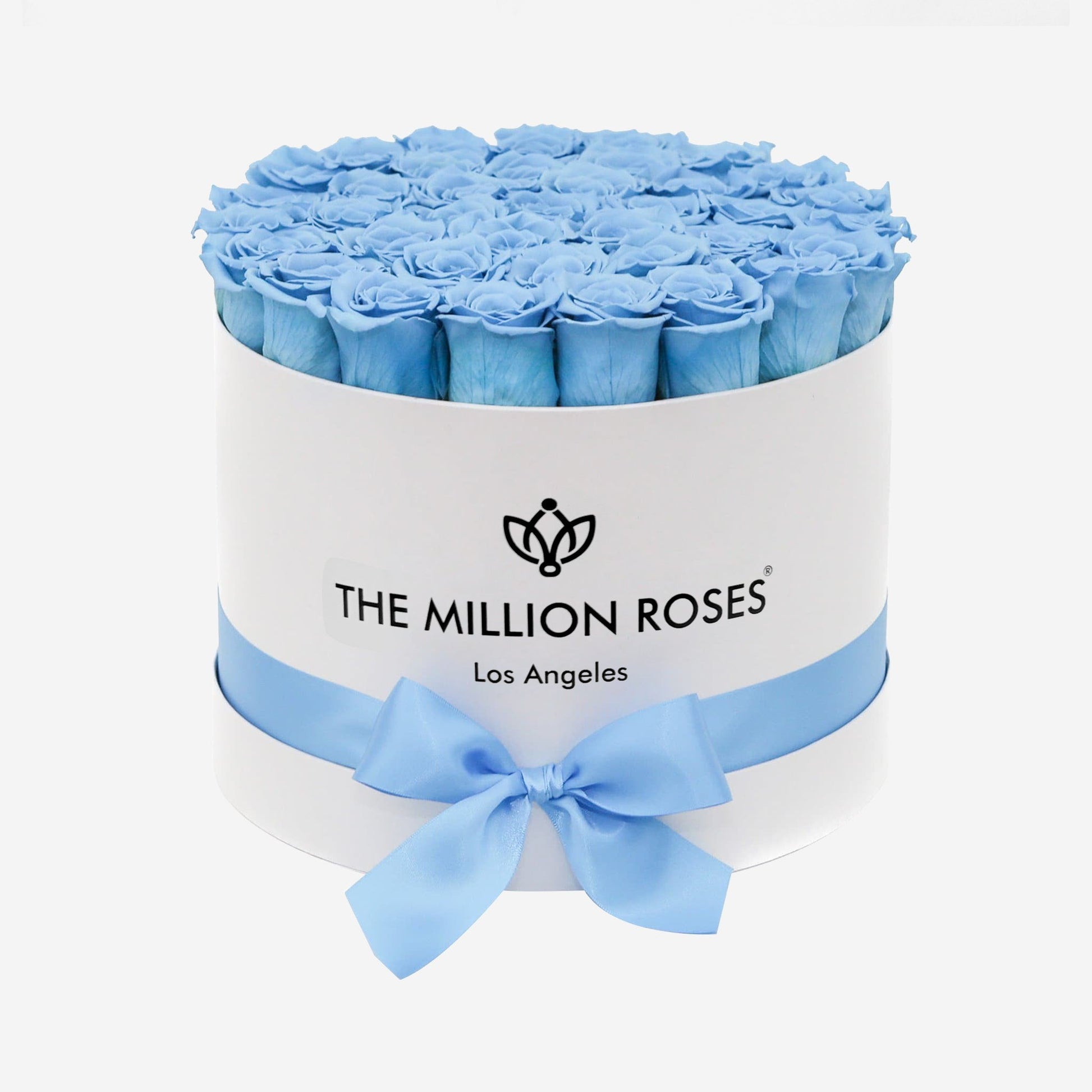 Supreme White Box | Light Blue Roses - The Million Roses