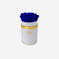 Single White Suede Box | Royal Blue Rose - The Million Roses