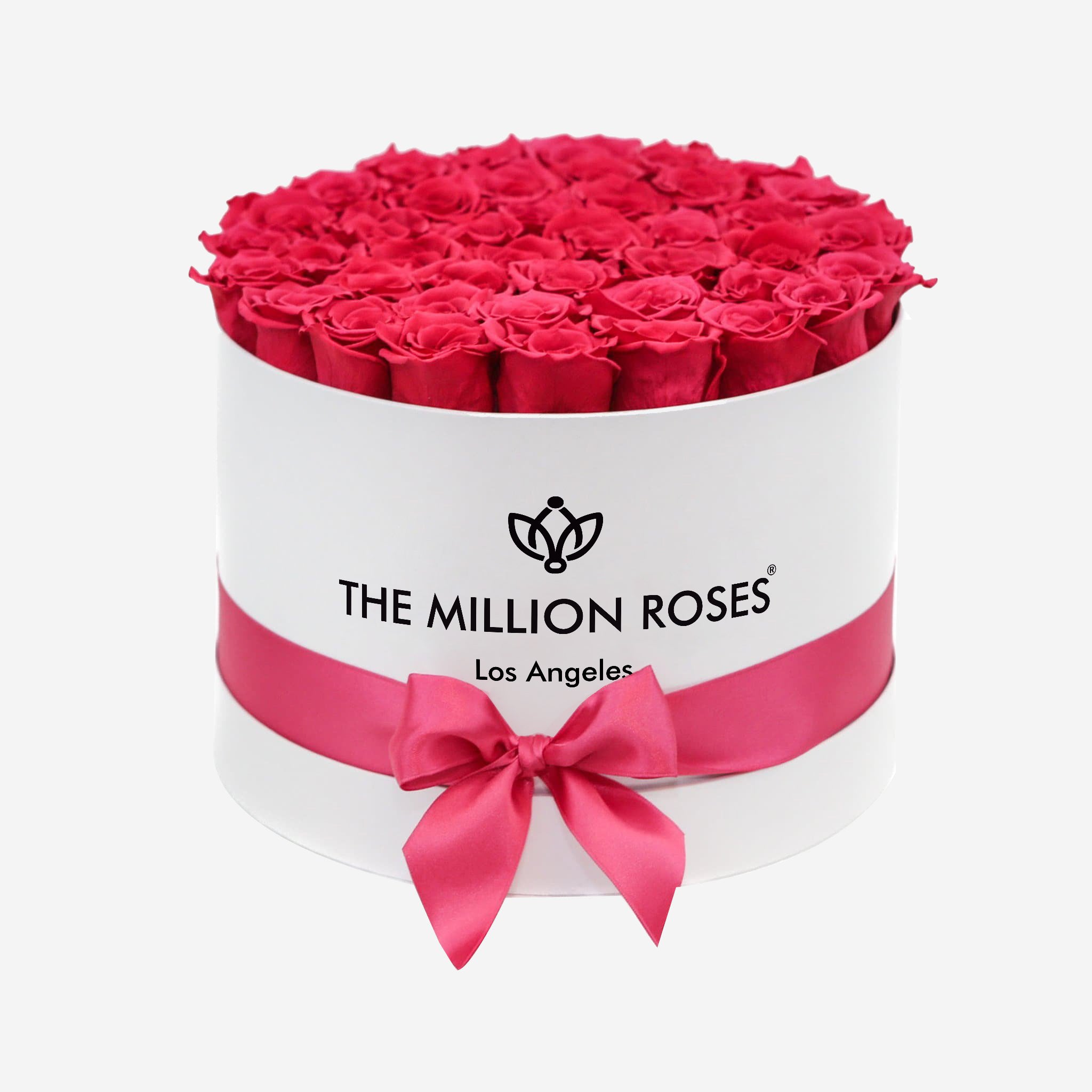 Supreme White Box | Hot Pink Roses - The Million Roses