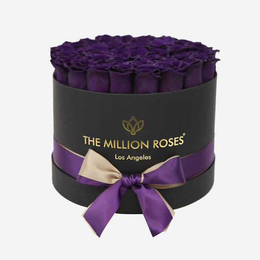 Supreme Black Box | Dark Purple Roses - The Million Roses