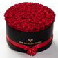 Boîte Deluxe Noire | Roses Rouges