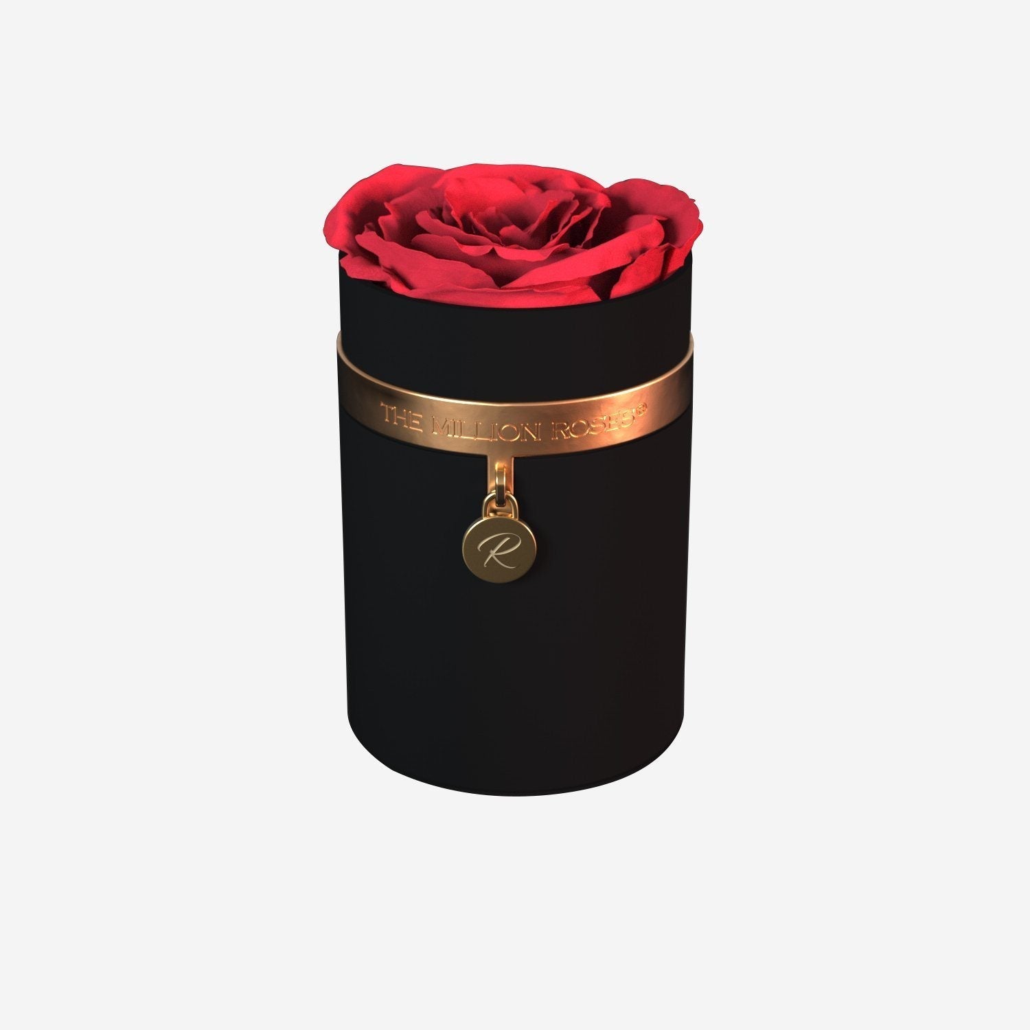 One in a Million™ Round Black Box | Charm Edition | Coral Rose - The Million Roses