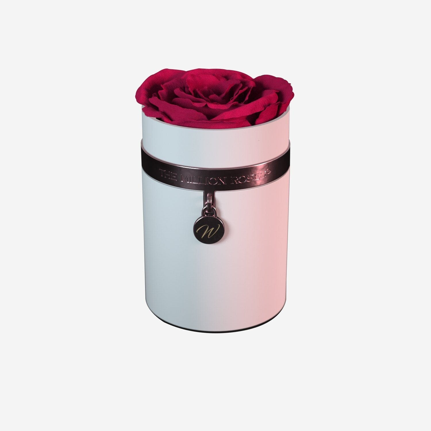 One in a Million™ Round White Box | Charm Edition | Magenta Rose - The Million Roses