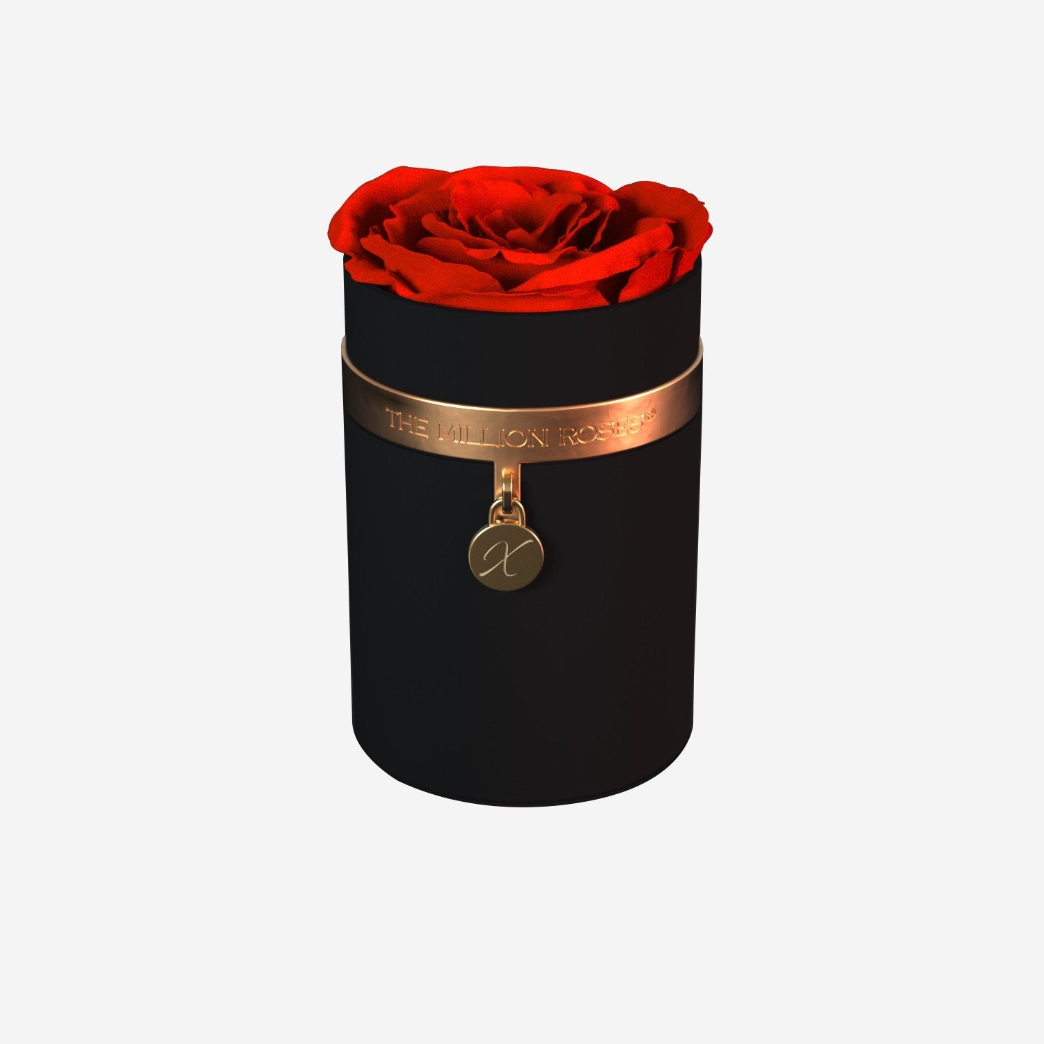 One in a Million™ Round Black Box | Charm Edition | Red Rose - The Million Roses