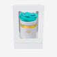 Single White Suede Box | Turquoise Rose - The Million Roses