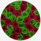 Supreme White Box | Dark Green & Red Roses - The Million Roses