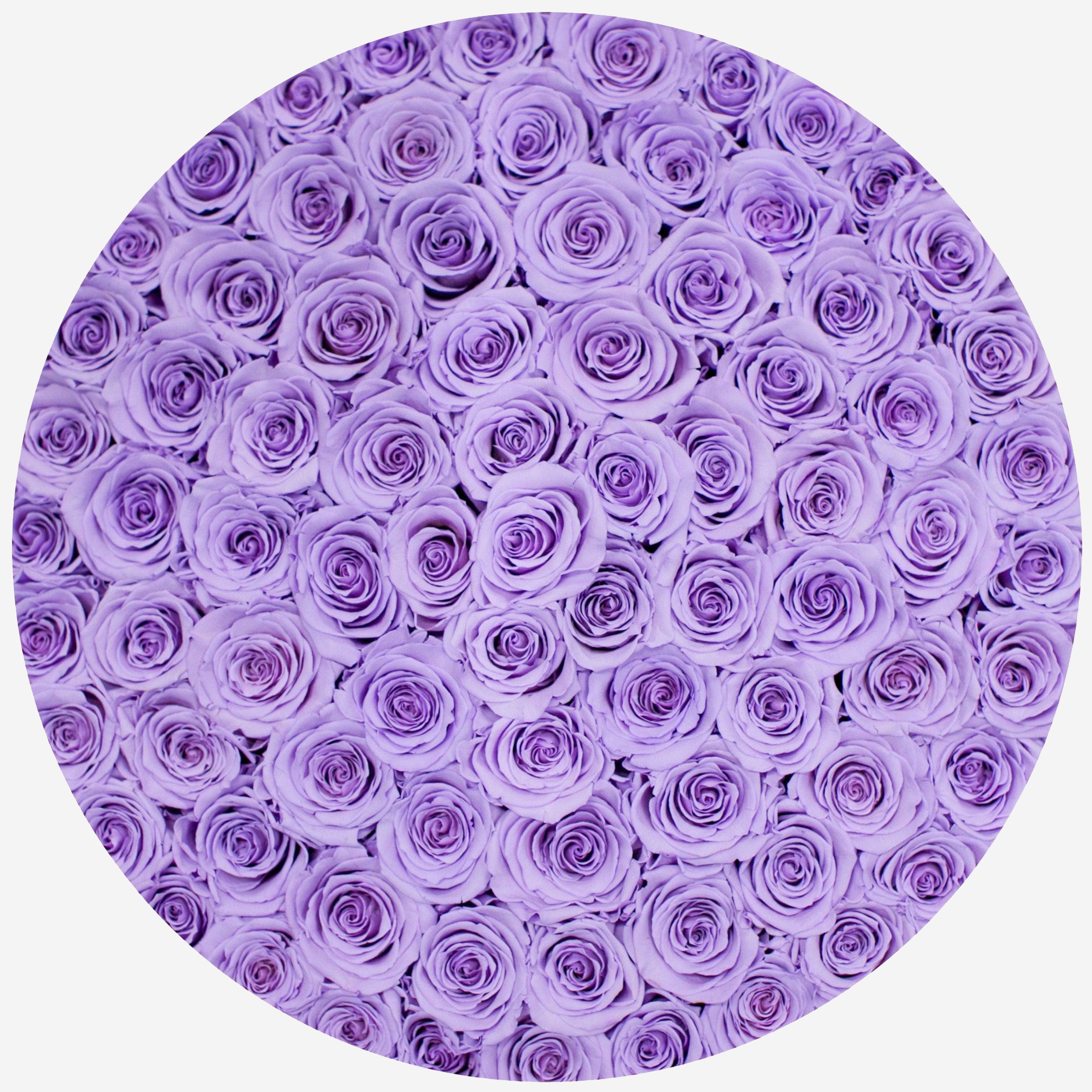 Deluxe White Box | Lavender Roses - The Million Roses