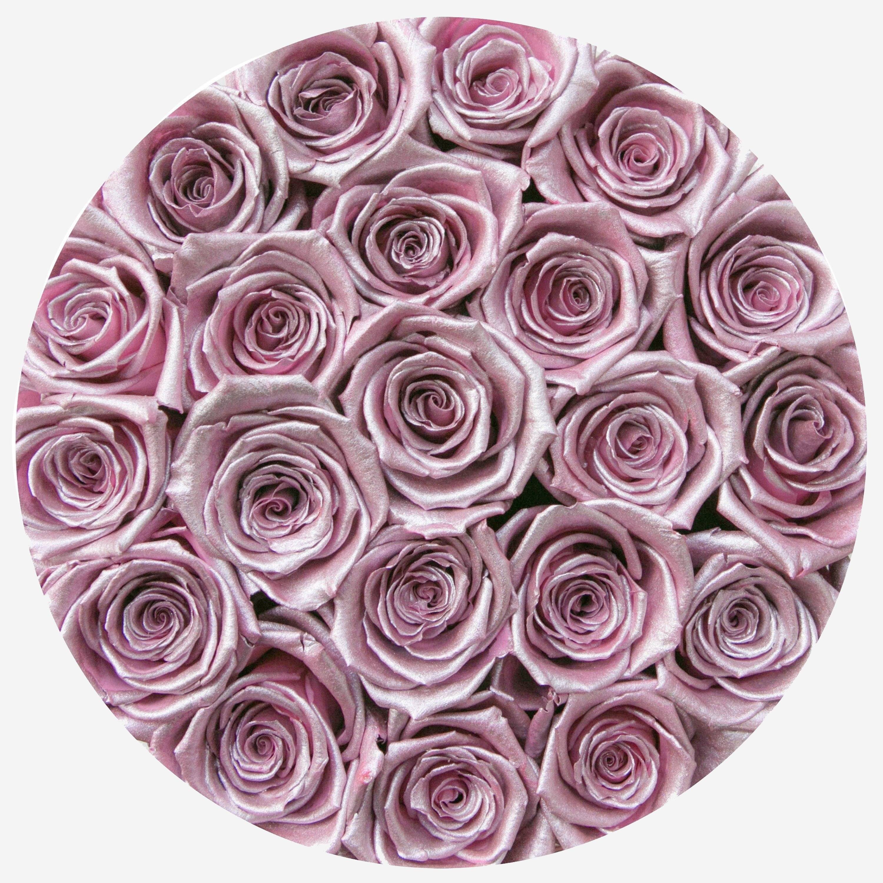 Classic Black Box | Pink Gold Roses - The Million Roses