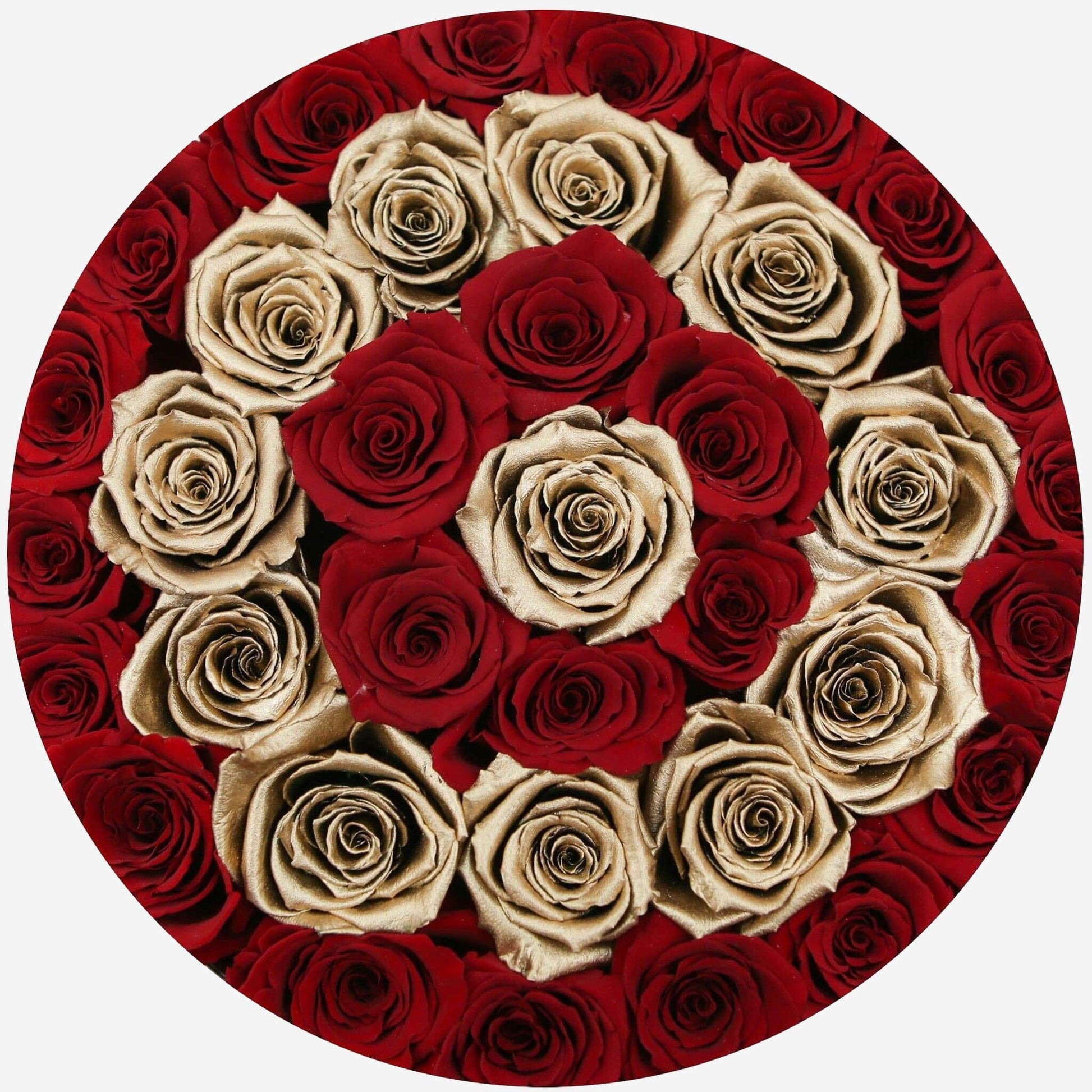 Supreme White Box | Red & Gold Roses | Target - The Million Roses