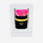 Single Black Suede Box | Candy Pink Rose - The Million Roses