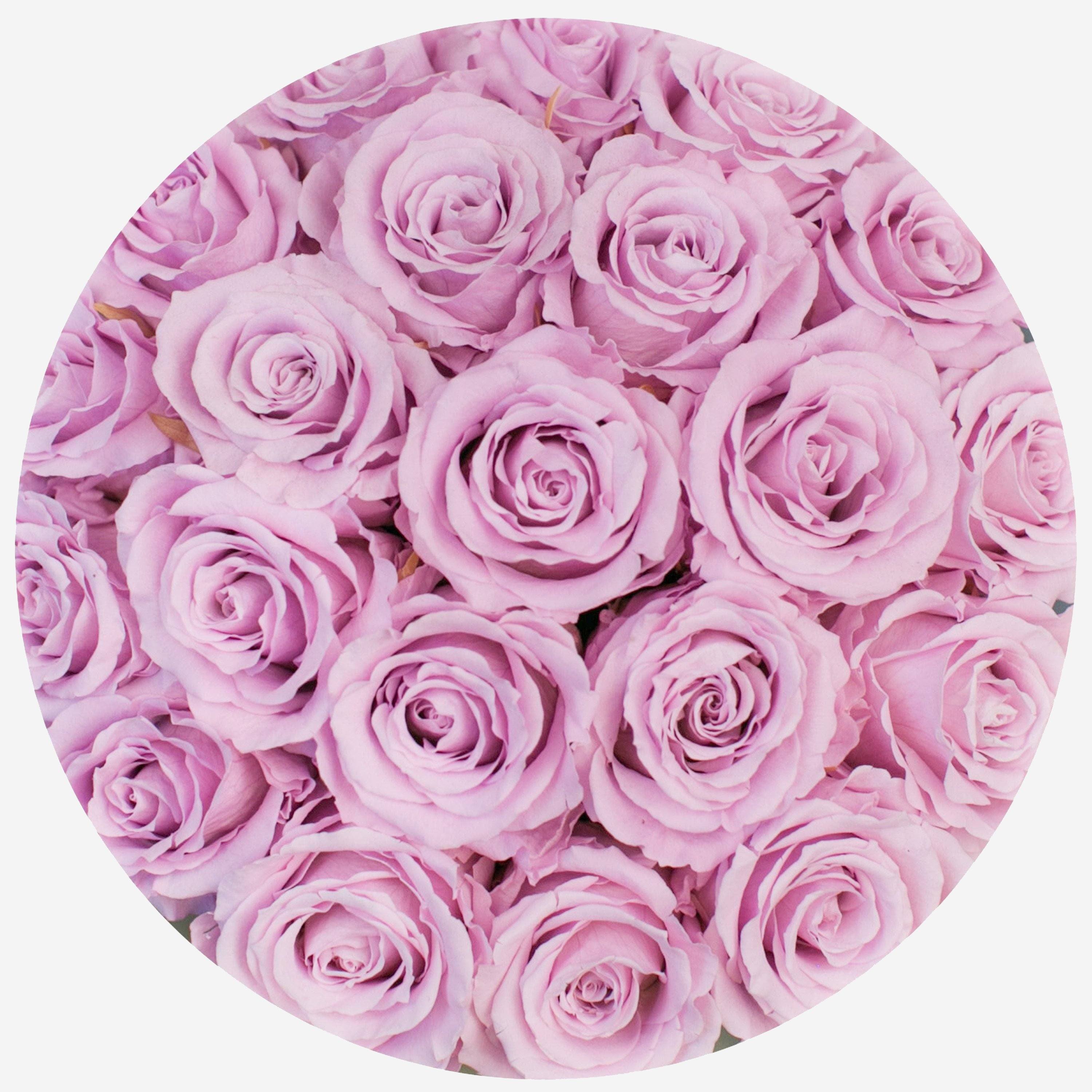 Classic Light Pink Suede Dome Box | Light Pink Roses - The Million Roses