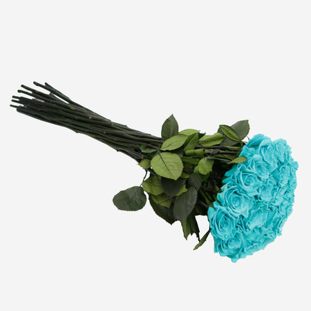 Long Stem Roses | Turquoise Roses - The Million Roses