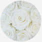 Basic Hot Pink Suede Box | White Roses - The Million Roses