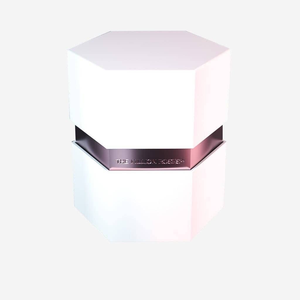 One in a Million™ White Hexagon Box | Magenta Rose - The Million Roses