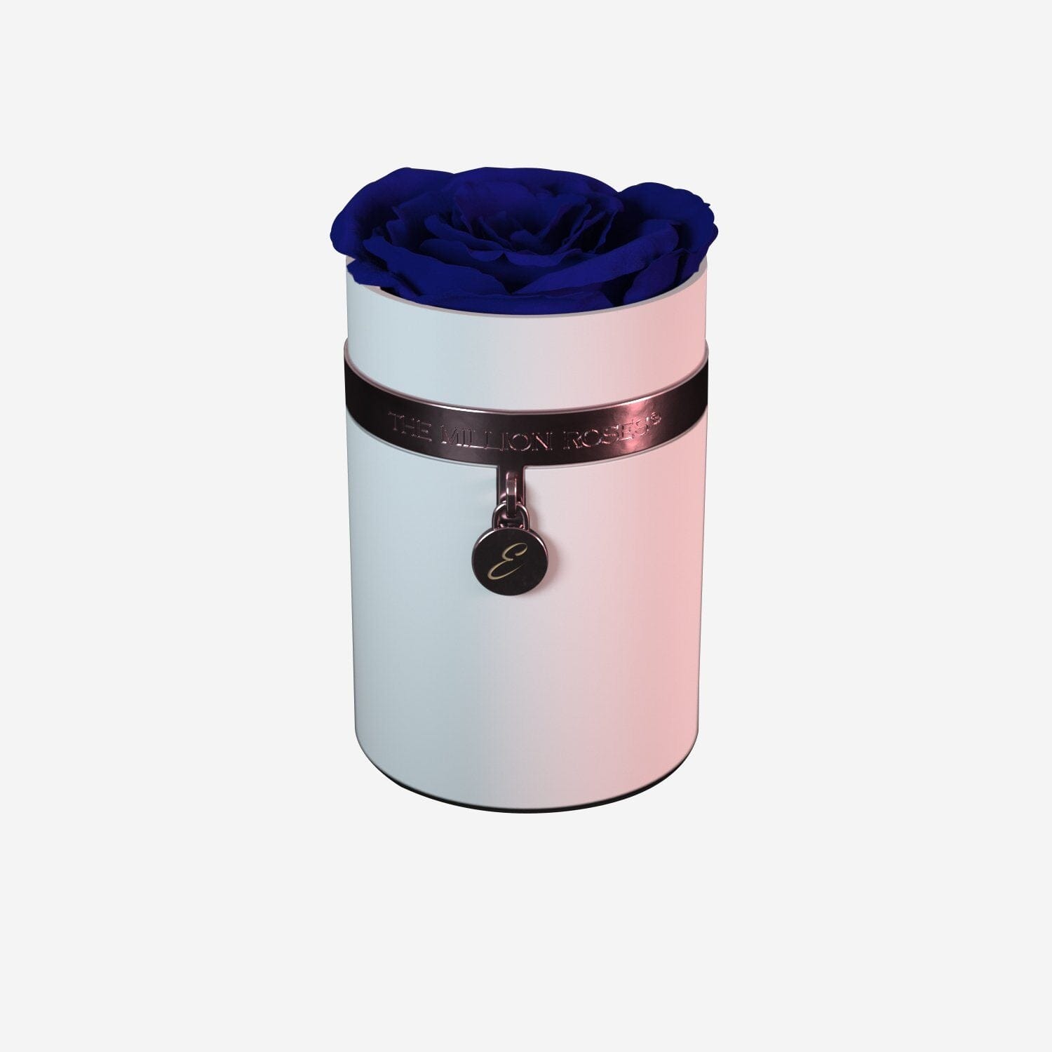 One in a Million™ Round White Box | Charm Edition | Royal Blue Rose - The Million Roses