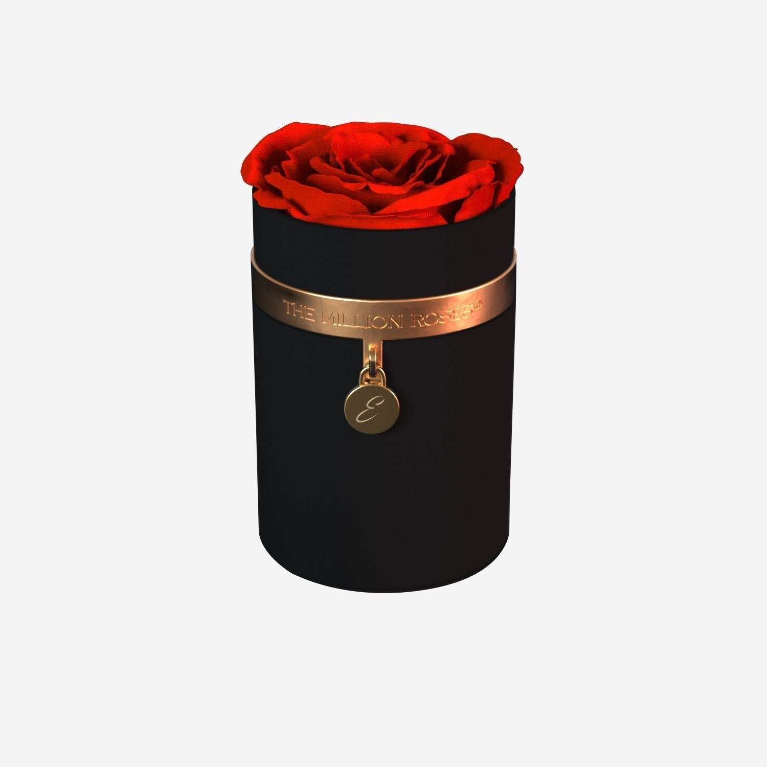 One in a Million™ Round Black Box | Charm Edition | Red Rose - The Million Roses