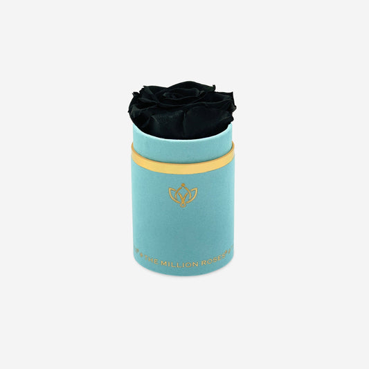 Single Mint Green Suede Box | Black Rose - The Million Roses