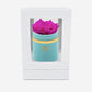 Single Mint Green Suede Box | Neon Pink Rose - The Million Roses