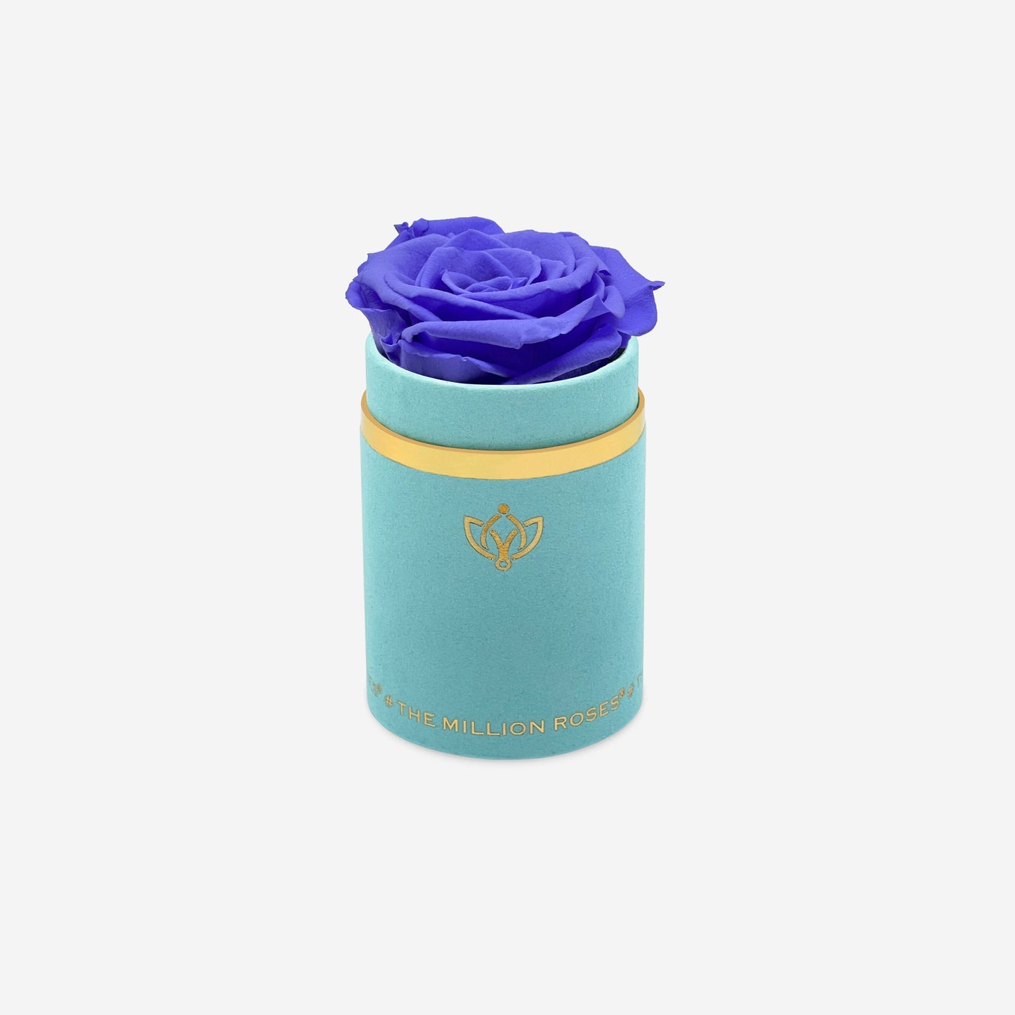 Single Mint Green Suede Box | Violet Rose - The Million Roses