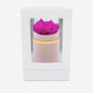 Single Light Pink Suede Box | Neon Pink Rose - The Million Roses