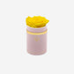 Single Light Pink Suede Box | Yellow Rose - The Million Roses
