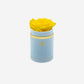 Single Light Blue Suede Box | Yellow Rose - The Million Roses