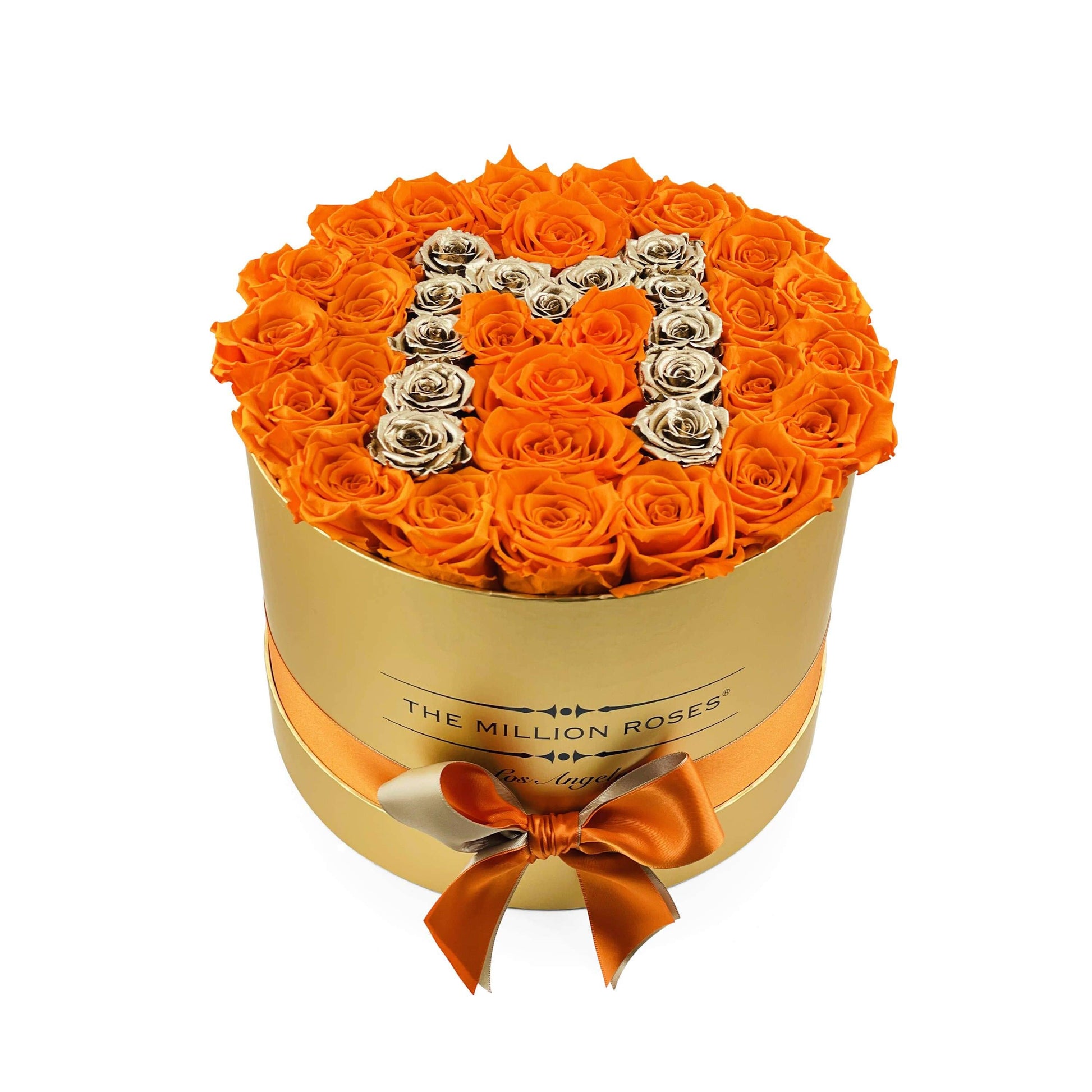 Supreme Gold Box | Mother's Day Edition | Orange & Gold Roses | M - The Million Roses