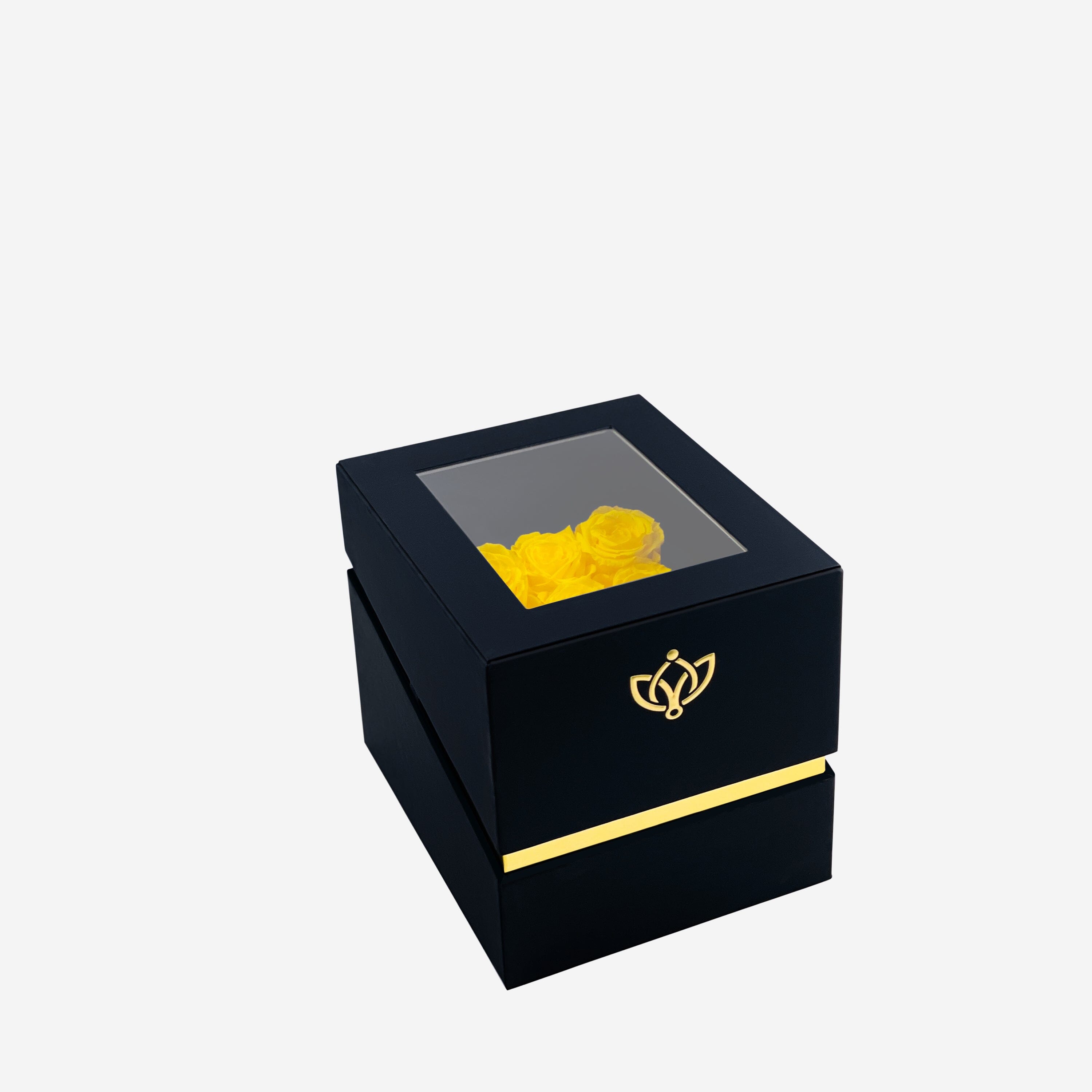 Trapezoid Black Box | Yellow Roses - The Million Roses