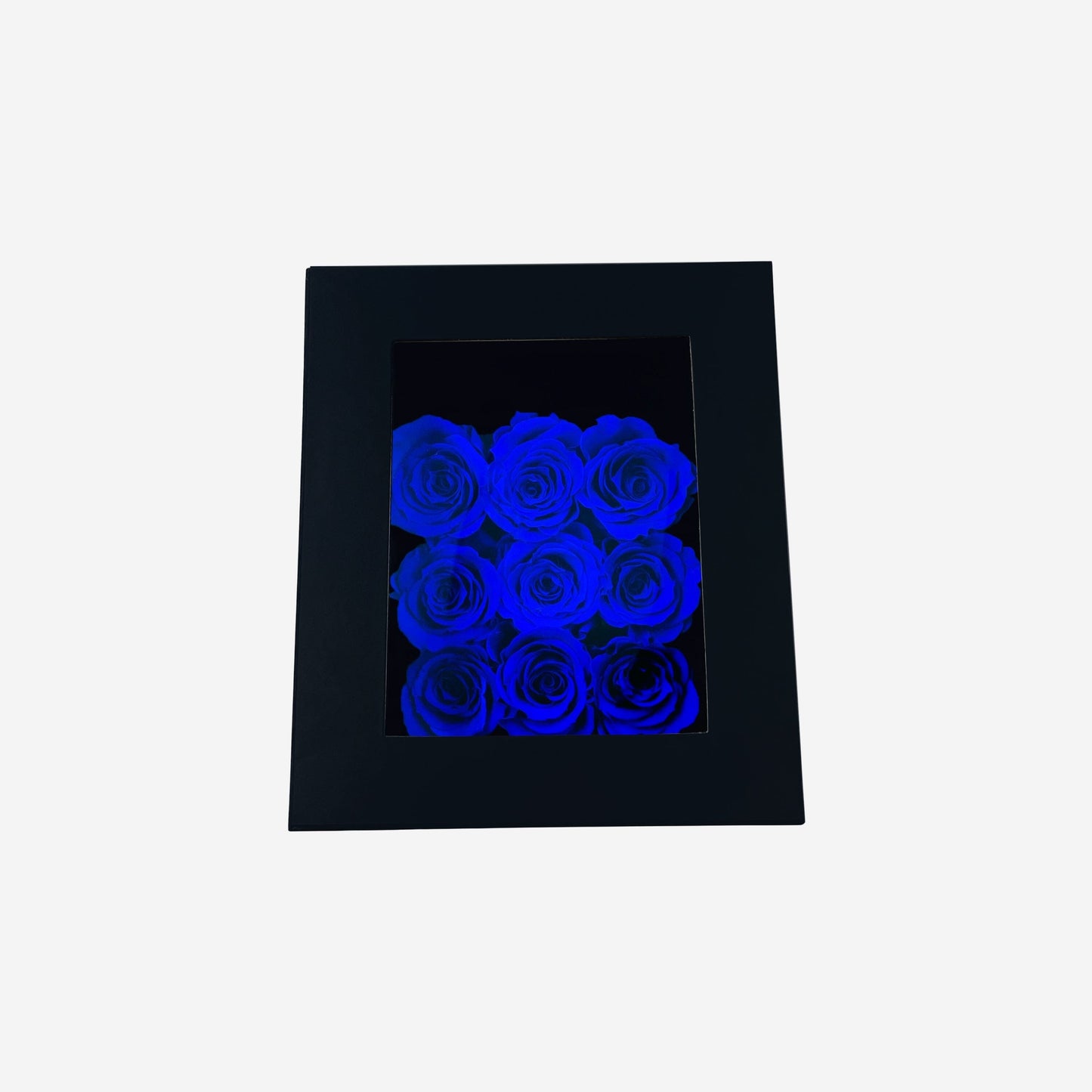 Trapezoid Black Box | Royal Blue Roses - The Million Roses