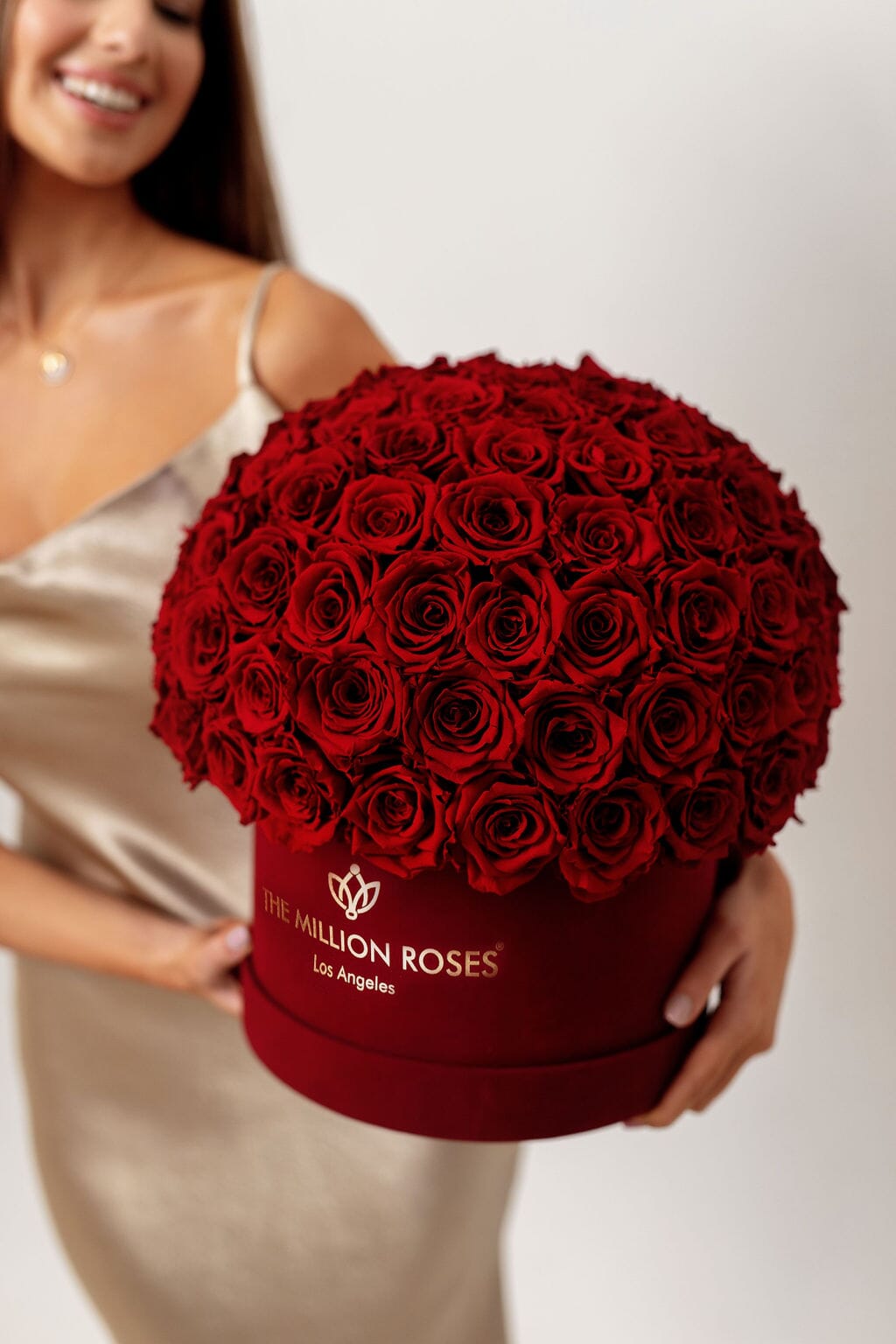 Supreme Bordeaux Suede Superdome Box | Burgundy Roses - The Million Roses