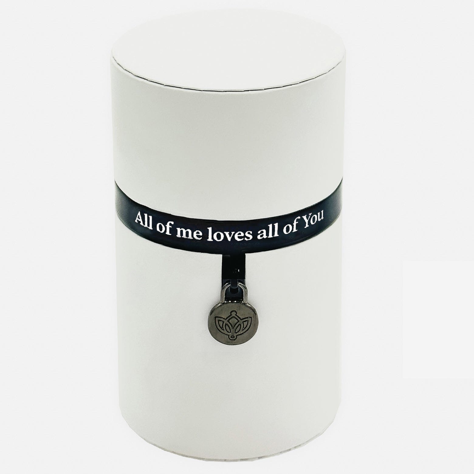 One in a Million™ Round Biely Box | All of me loves all of You | Červená ruža