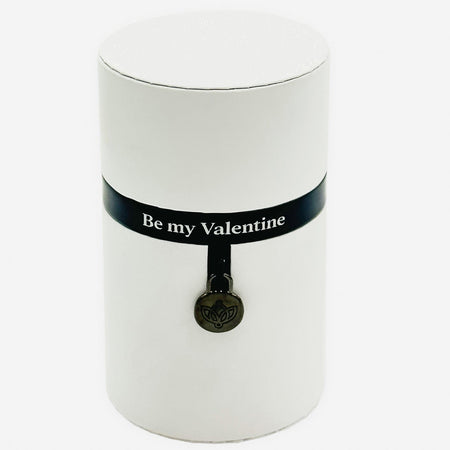 One in a Million™ Round Bílý Box | Be my Valentine | Červená růže