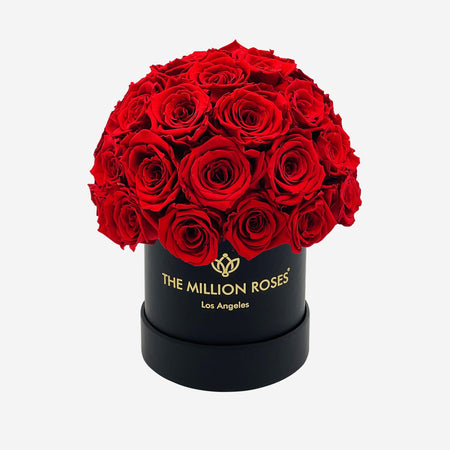 Basic Black Superdome Box | Red Roses - The Million Roses