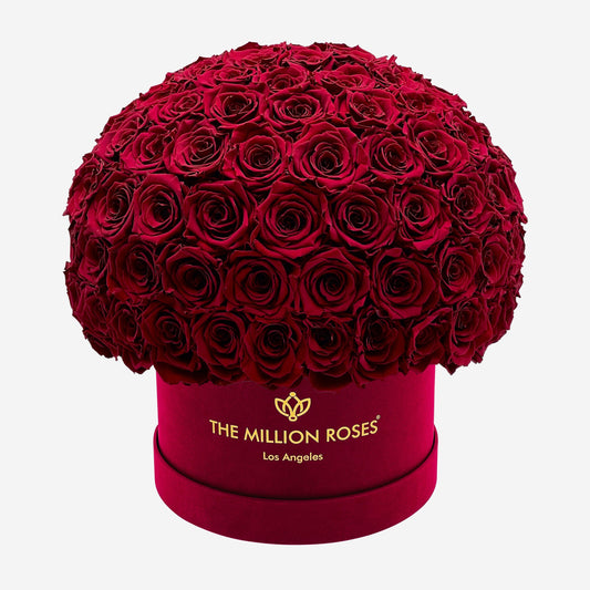 Supreme Bordeaux Suede Superdome Box | Burgundy Roses - The Million Roses