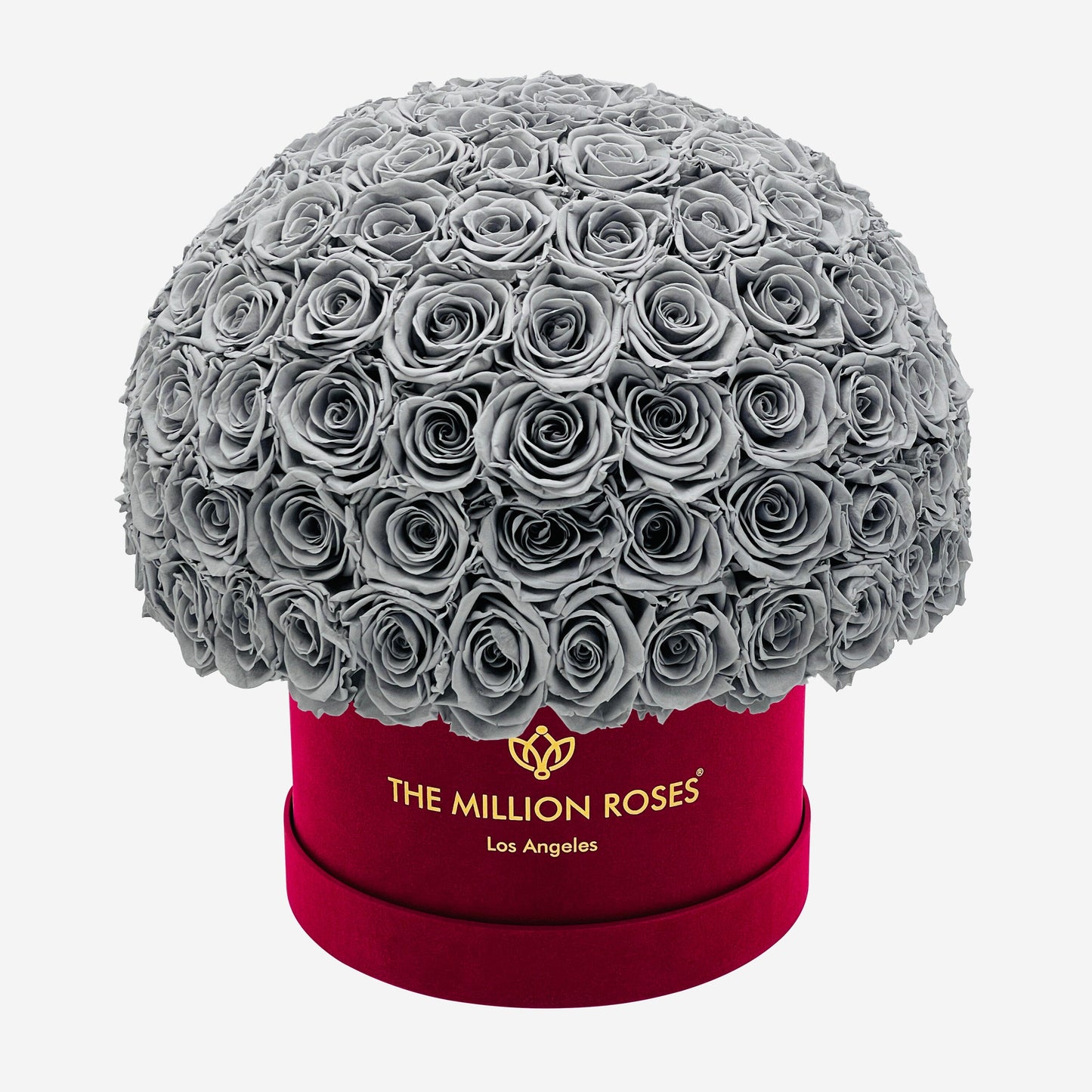 Supreme Bordeaux Suede Superdome Box | Pastel Grey Roses - The Million Roses