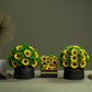 Classic Mirror Gold Box | Green Hydrangeas & Sunflowers - The Million Roses