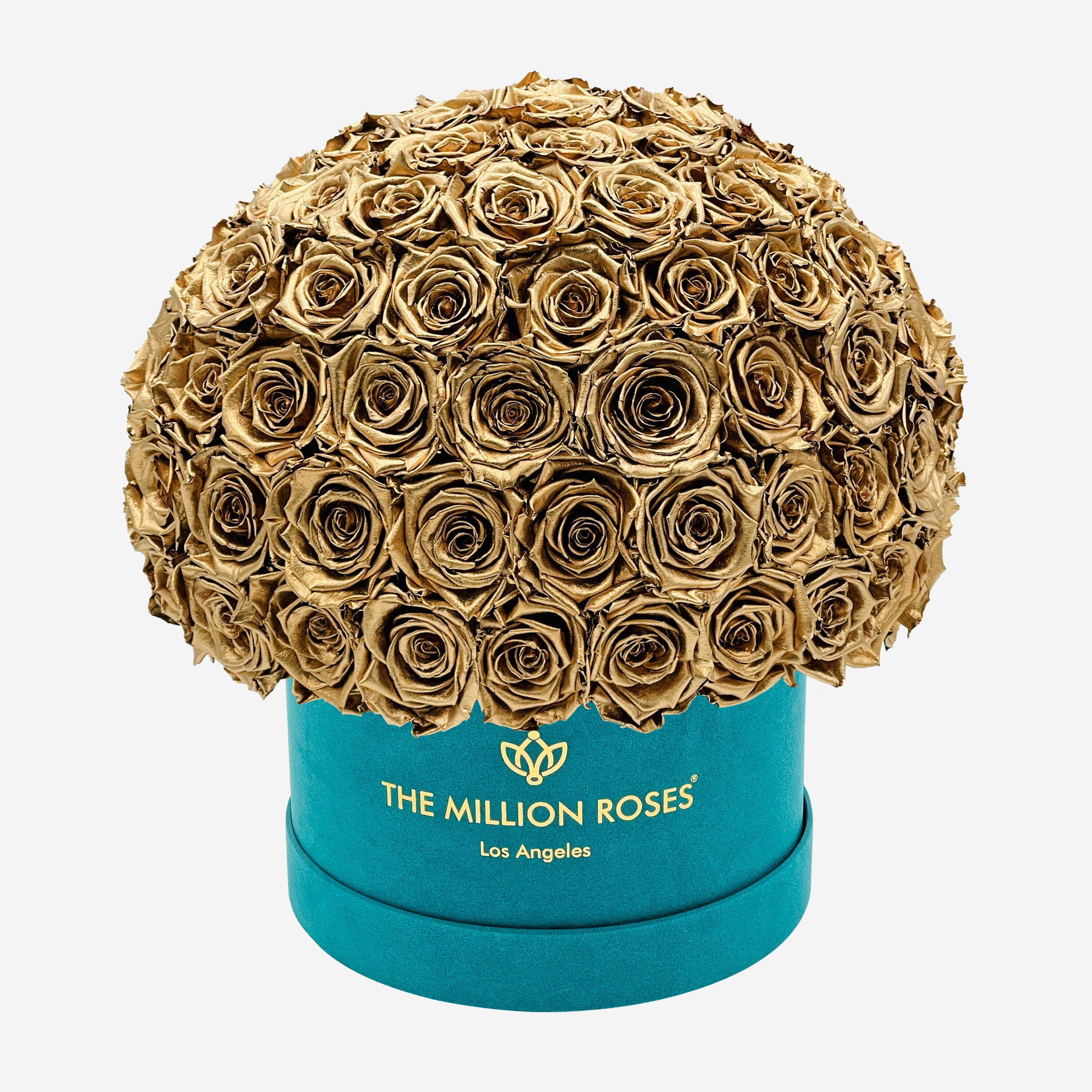 Supreme Dark Green Suede Superdome Box | Gold Roses - The Million Roses