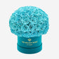 Classic Dark Green Suede Superdome Box | Turquoise Roses - The Million Roses