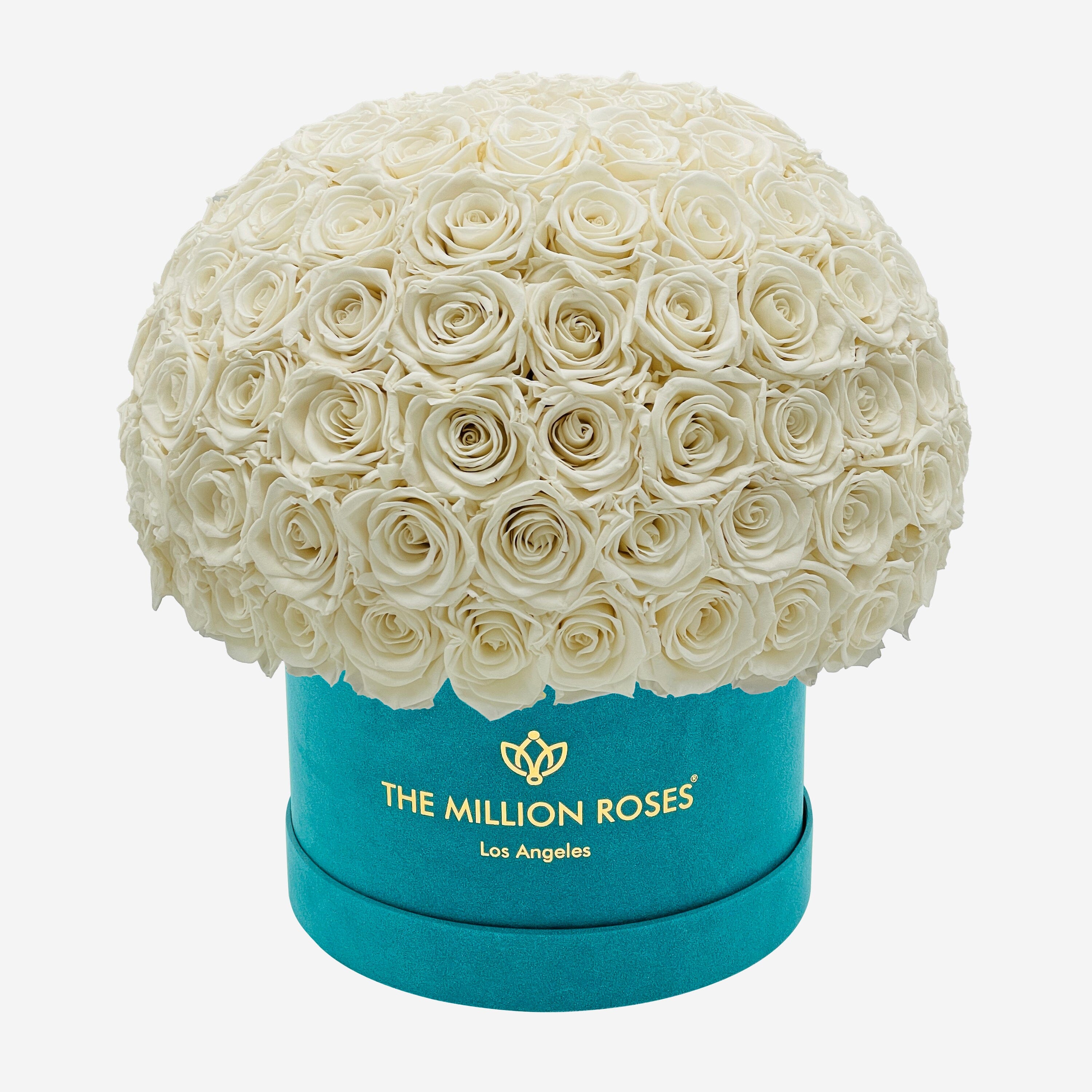 Supreme Dark Green Suede Superdome Box | White Roses - The Million Roses